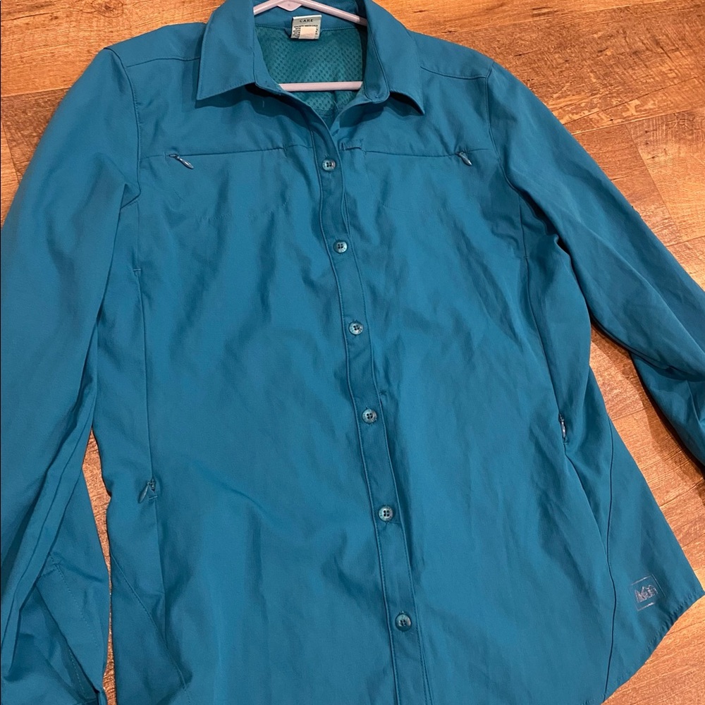REI Sahara Long Sleeve Button-front Hiking Shirt